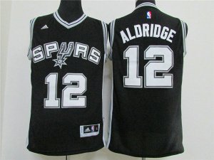 Maillot De Basket San Antonio Spurs LaMarcus Aldridge 12 Noir